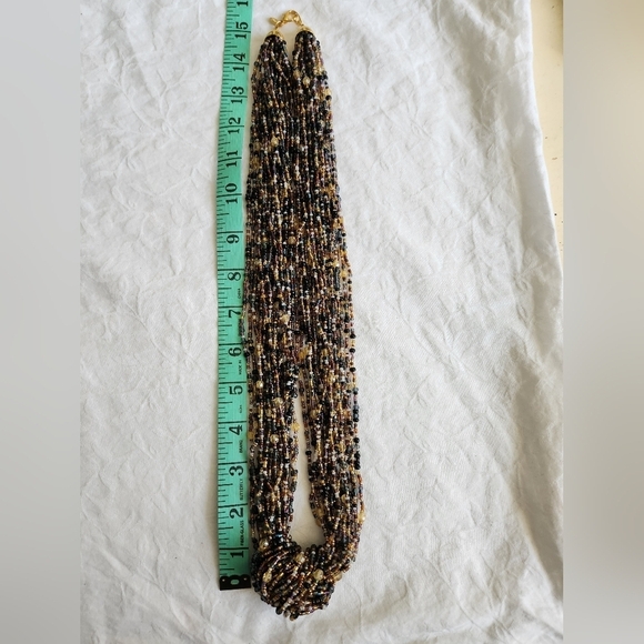 Multi Strand Beaded Necklace - Picture 2 of 5